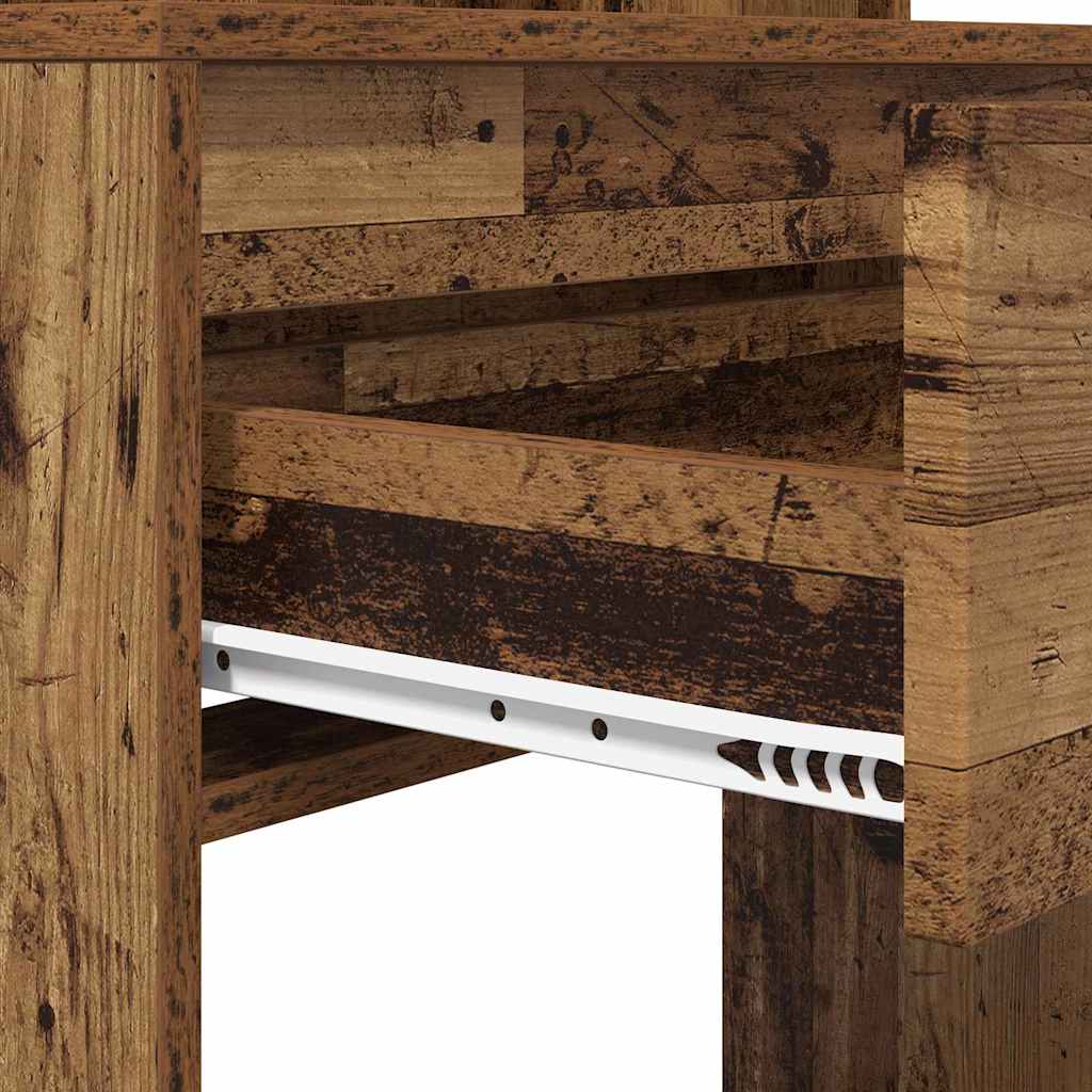 Slaapkamer Kaptafels Oud Hout 80 x 39,6 x 135 cm Bewerkt hout is nu te koop bij PeponiXL, paradijselijk wonen!