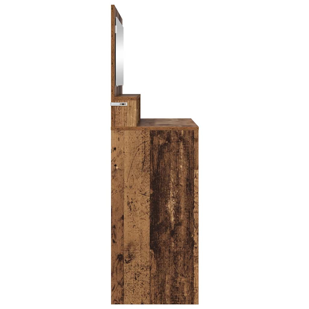 Slaapkamer Kaptafels Oud Hout 80 x 39,6 x 135 cm Bewerkt hout is nu te koop bij PeponiXL, paradijselijk wonen!