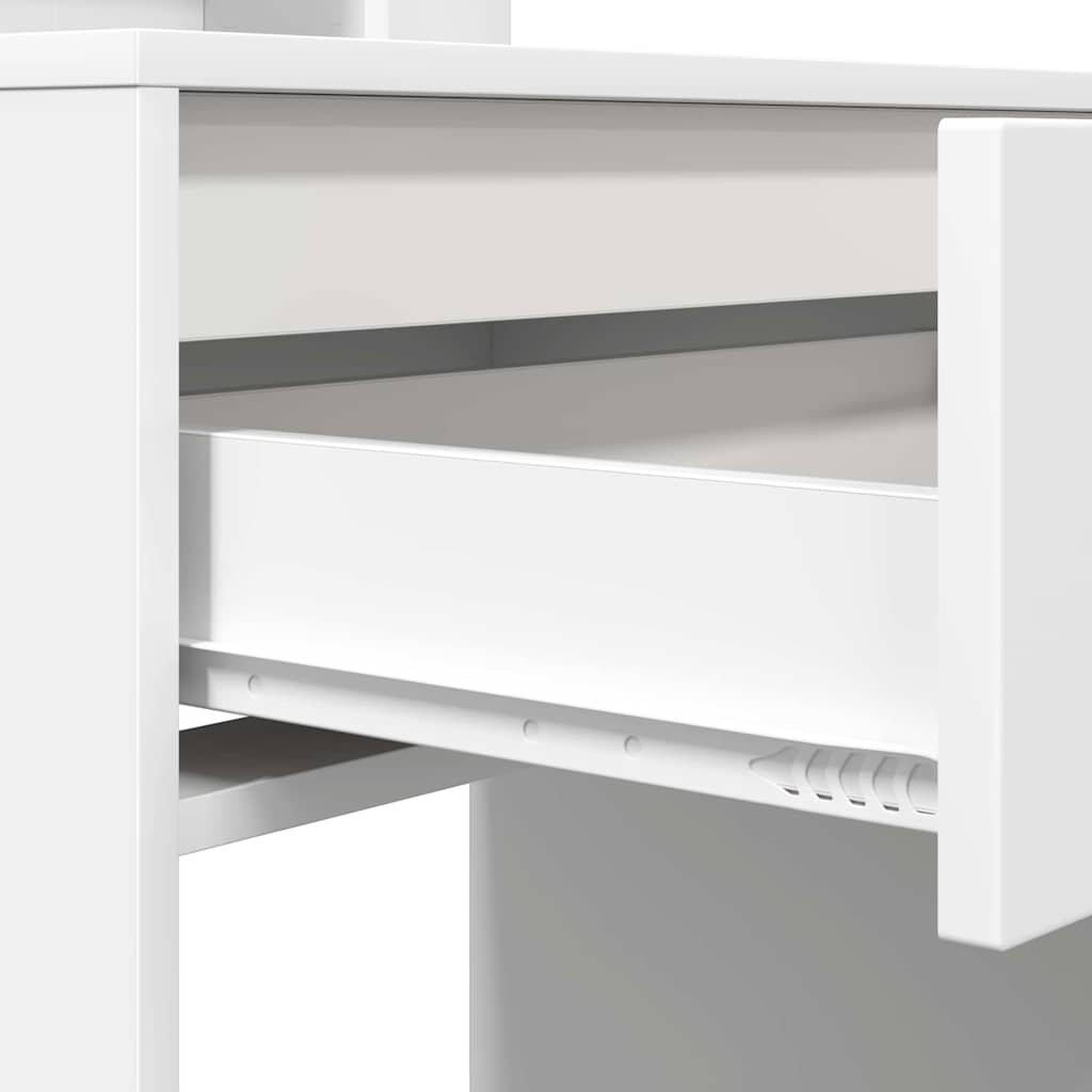 Slaapkamer Kaptafels Wit 80 x 39,6 x 135 cm Bewerkt hout is nu te koop bij PeponiXL, paradijselijk wonen!