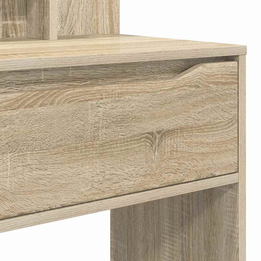 Slaapkamer Kaptafels met lade Sonoma Eiken 80 x 39,6 x 135 cm is nu te koop bij PeponiXL, paradijselijk wonen!