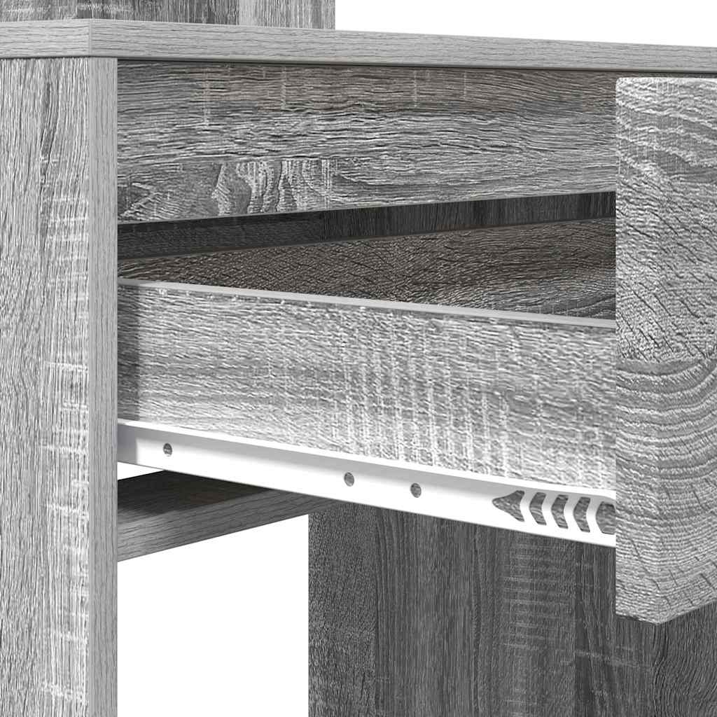 Slaapkamer Kaptafels met lade Grijs Sonoma 80 x 39,6 x 135 cm is nu te koop bij PeponiXL, paradijselijk wonen!