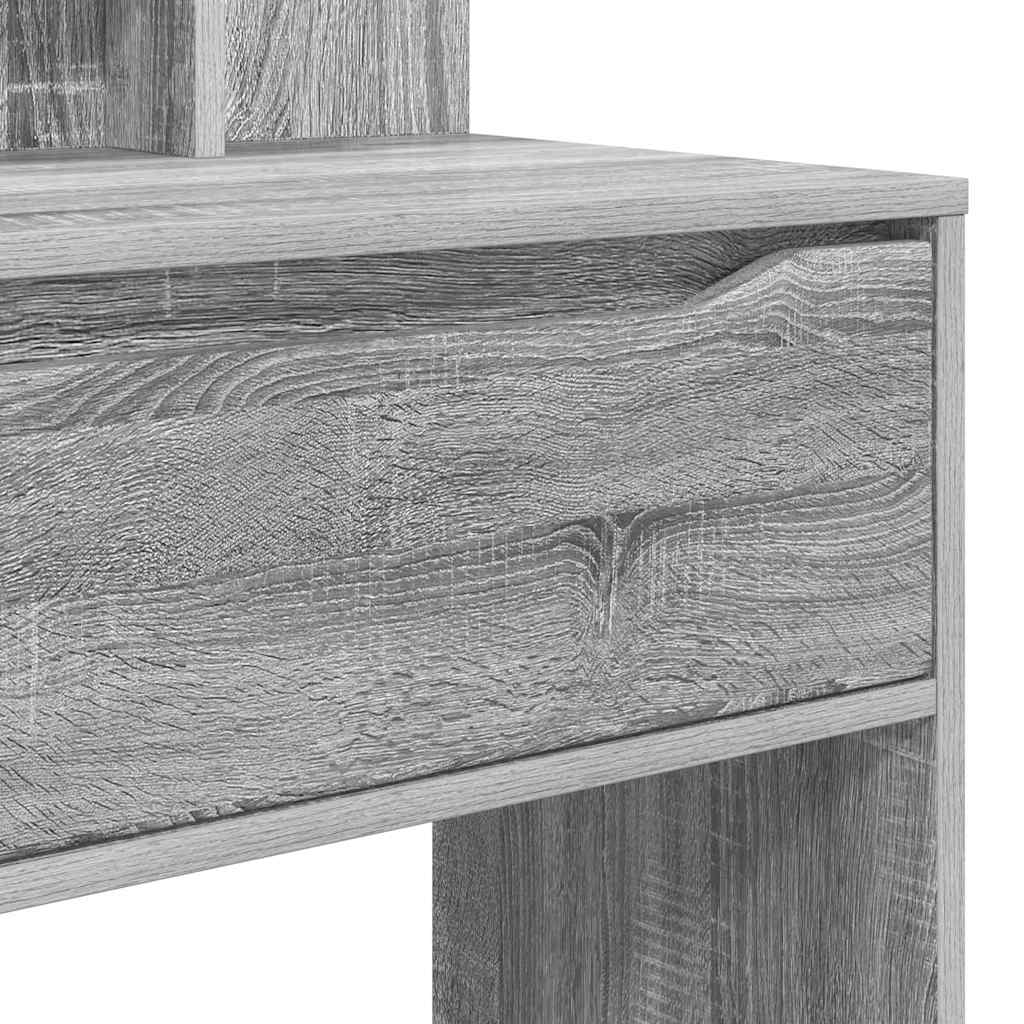 Slaapkamer Kaptafels met lade Grijs Sonoma 80 x 39,6 x 135 cm is nu te koop bij PeponiXL, paradijselijk wonen!