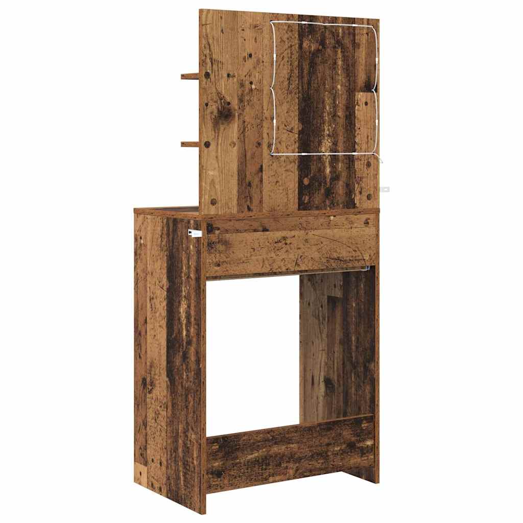 Slaapkamer Kaptafels Oud Hout 80 x 39,6 x 135 cm Bewerkt hout is nu te koop bij PeponiXL, paradijselijk wonen!