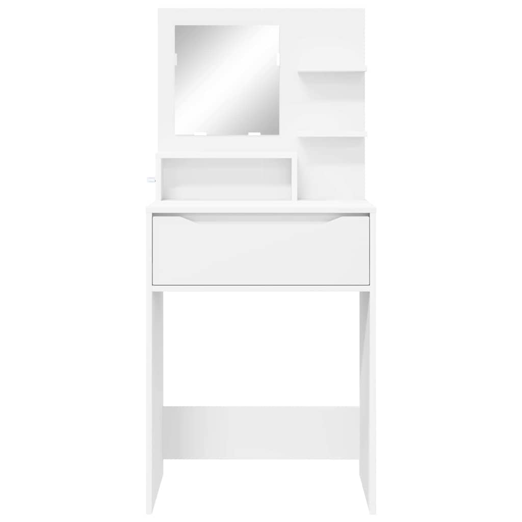 Slaapkamer Kaptafels Wit 80 x 39,6 x 135 cm Bewerkt hout is nu te koop bij PeponiXL, paradijselijk wonen!