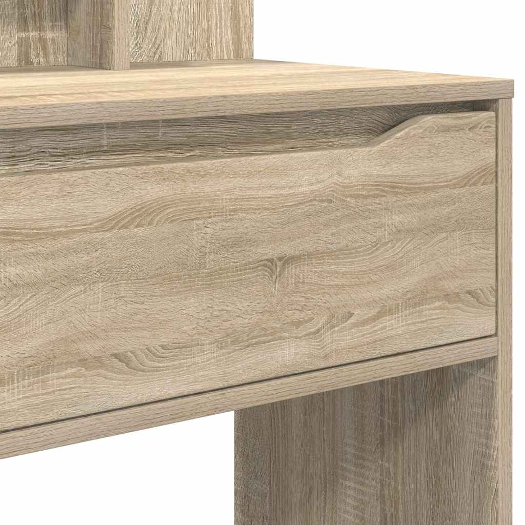 Slaapkamer Kaptafels met lade Sonoma Eiken 80 x 39,6 x 135 cm is nu te koop bij PeponiXL, paradijselijk wonen!