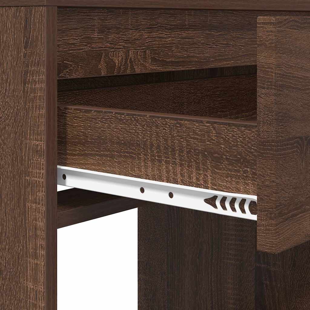Slaapkamer Kaptafels met lade Bruin Eiken 80 x 39,6 x 135 cm is nu te koop bij PeponiXL, paradijselijk wonen!