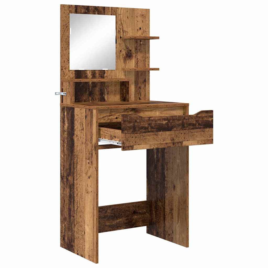 Slaapkamer Kaptafels Oud Hout 80 x 39,6 x 135 cm Bewerkt hout is nu te koop bij PeponiXL, paradijselijk wonen!