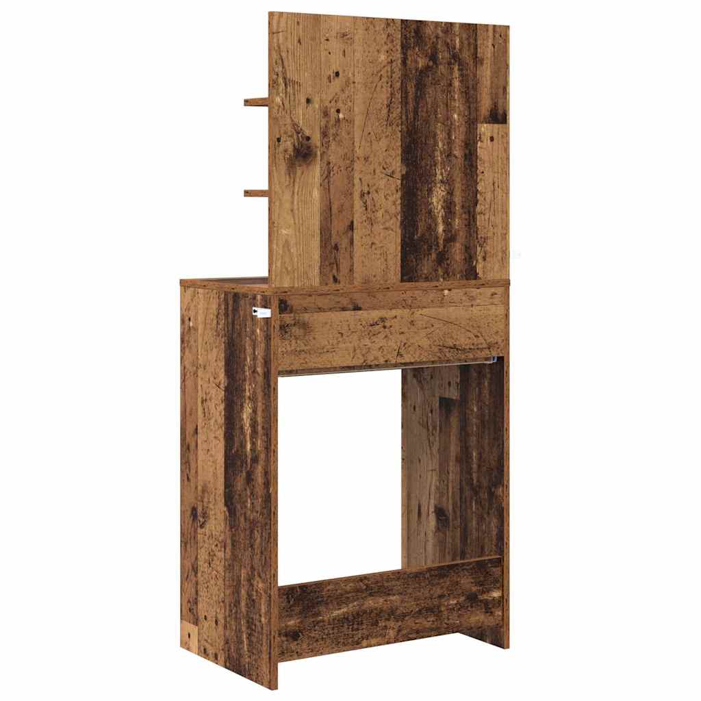 Slaapkamer Kaptafels Oud Hout 80 x 39,6 x 135 cm Bewerkt hout is nu te koop bij PeponiXL, paradijselijk wonen!