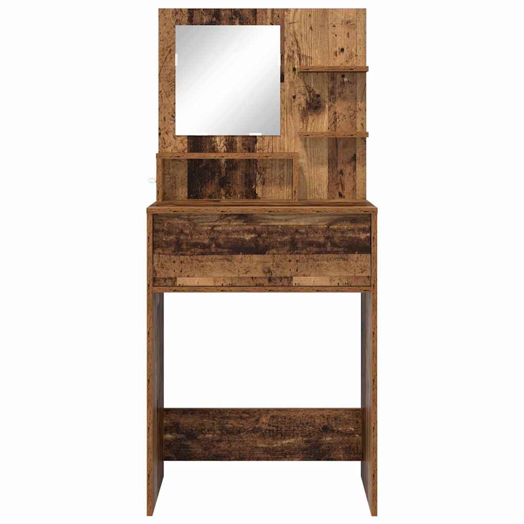 Slaapkamer Kaptafels Oud Hout 80 x 39,6 x 135 cm Bewerkt hout is nu te koop bij PeponiXL, paradijselijk wonen!