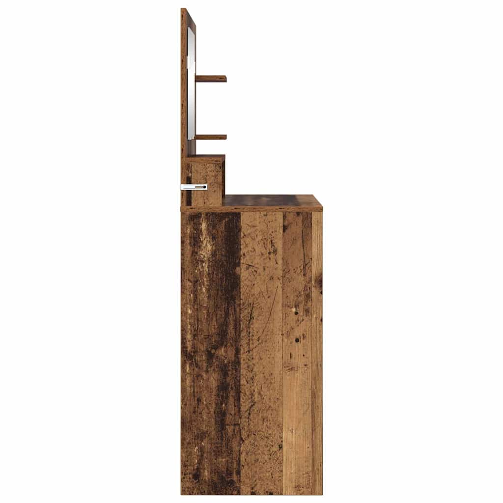 Slaapkamer Kaptafels Oud Hout 80 x 39,6 x 135 cm Bewerkt hout is nu te koop bij PeponiXL, paradijselijk wonen!