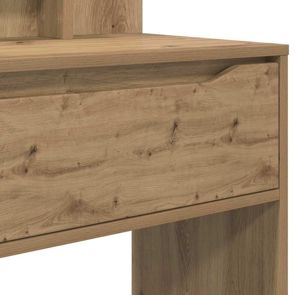 Slaapkamer Kaptafels met lade Artisan Eiken 80 x 39,6 x 135 cm is nu te koop bij PeponiXL, paradijselijk wonen!