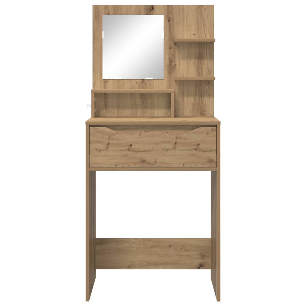 Slaapkamer Kaptafels met lade Artisan Eiken 80 x 39,6 x 135 cm is nu te koop bij PeponiXL, paradijselijk wonen!