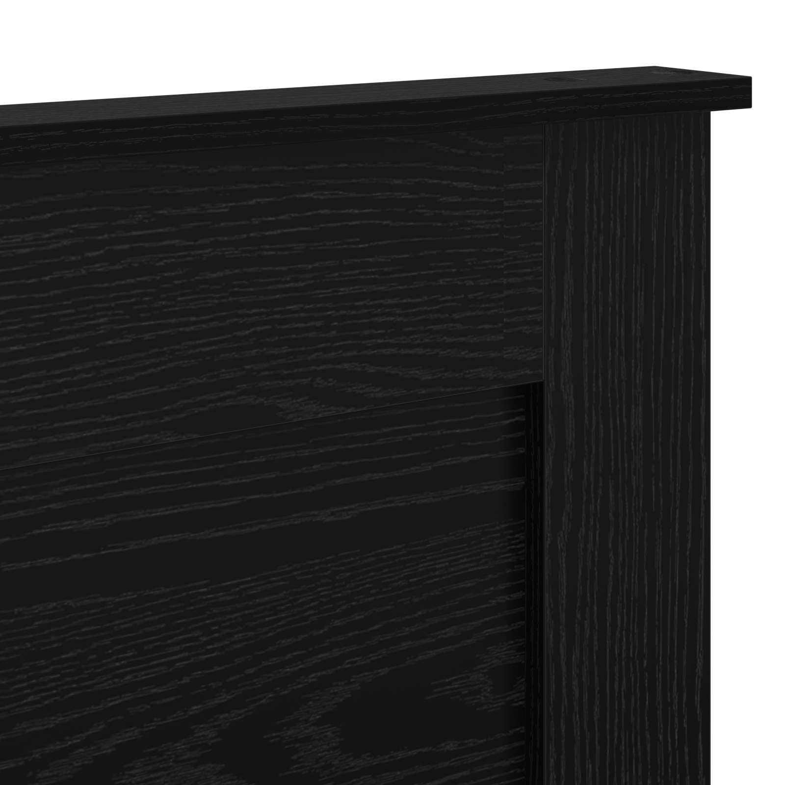 Hoofdbord met hoofdeinde Zwart Eiken 200 cm Bewerkt hout is nu te koop bij PeponiXL, paradijselijk wonen!