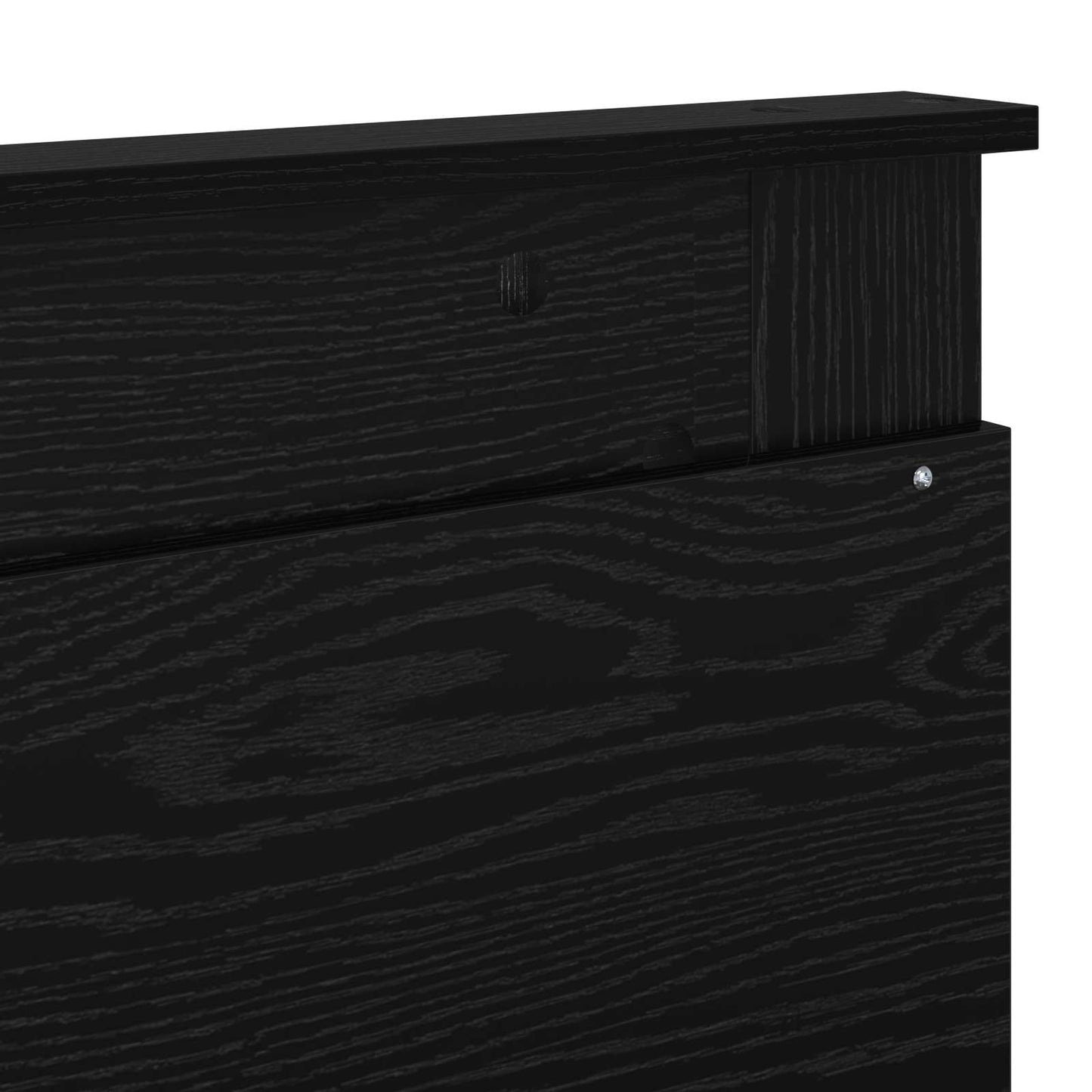 Hoofdbord met hoofdeinde Zwart Eiken 200 cm Bewerkt hout is nu te koop bij PeponiXL, paradijselijk wonen!