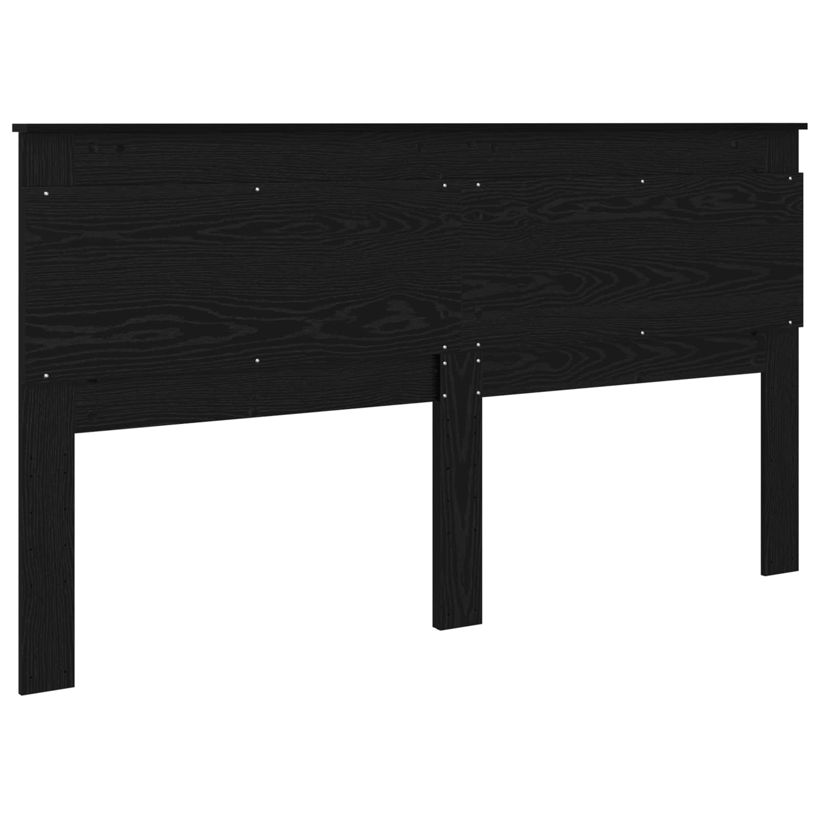 Hoofdbord met hoofdeinde Zwart Eiken 200 cm Bewerkt hout is nu te koop bij PeponiXL, paradijselijk wonen!