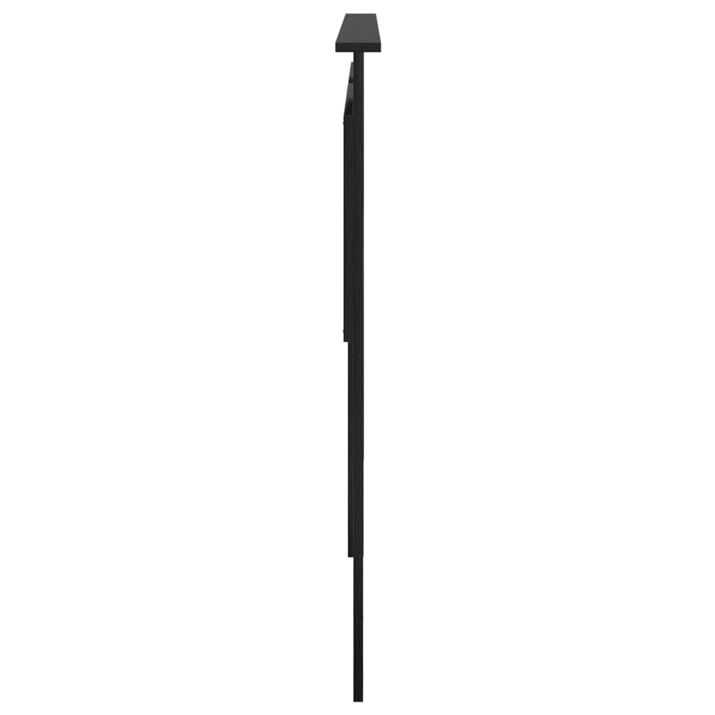 Hoofdbord met hoofdeinde Zwart Eiken 200 cm Bewerkt hout is nu te koop bij PeponiXL, paradijselijk wonen!