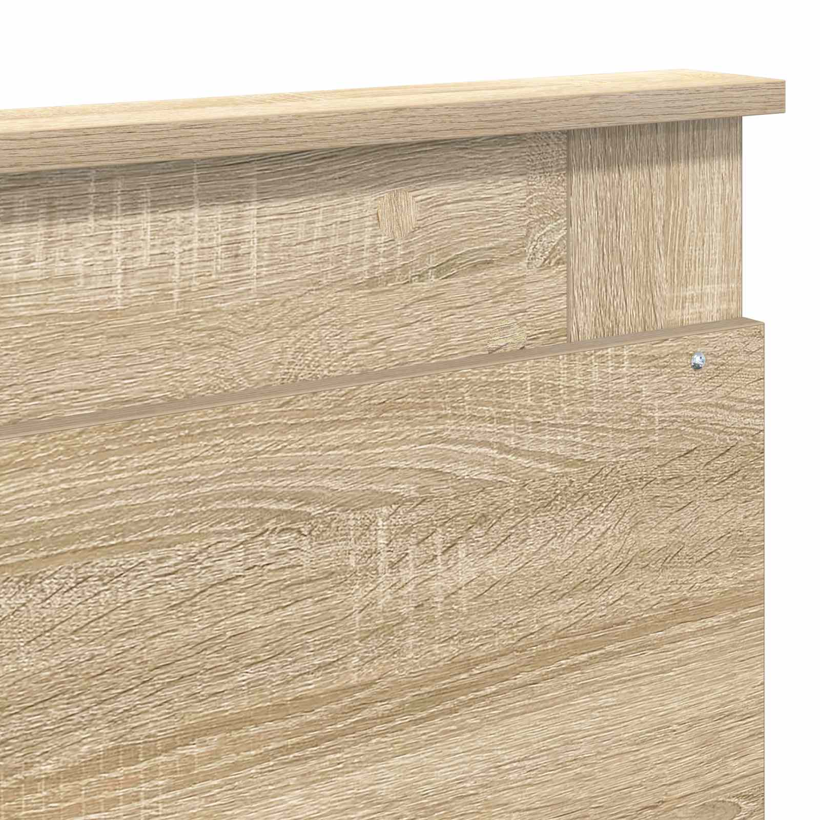 Hoofdbord met hoofdeinde Sonoma Eiken 200 cm Bewerkt hout is nu te koop bij PeponiXL, paradijselijk wonen!