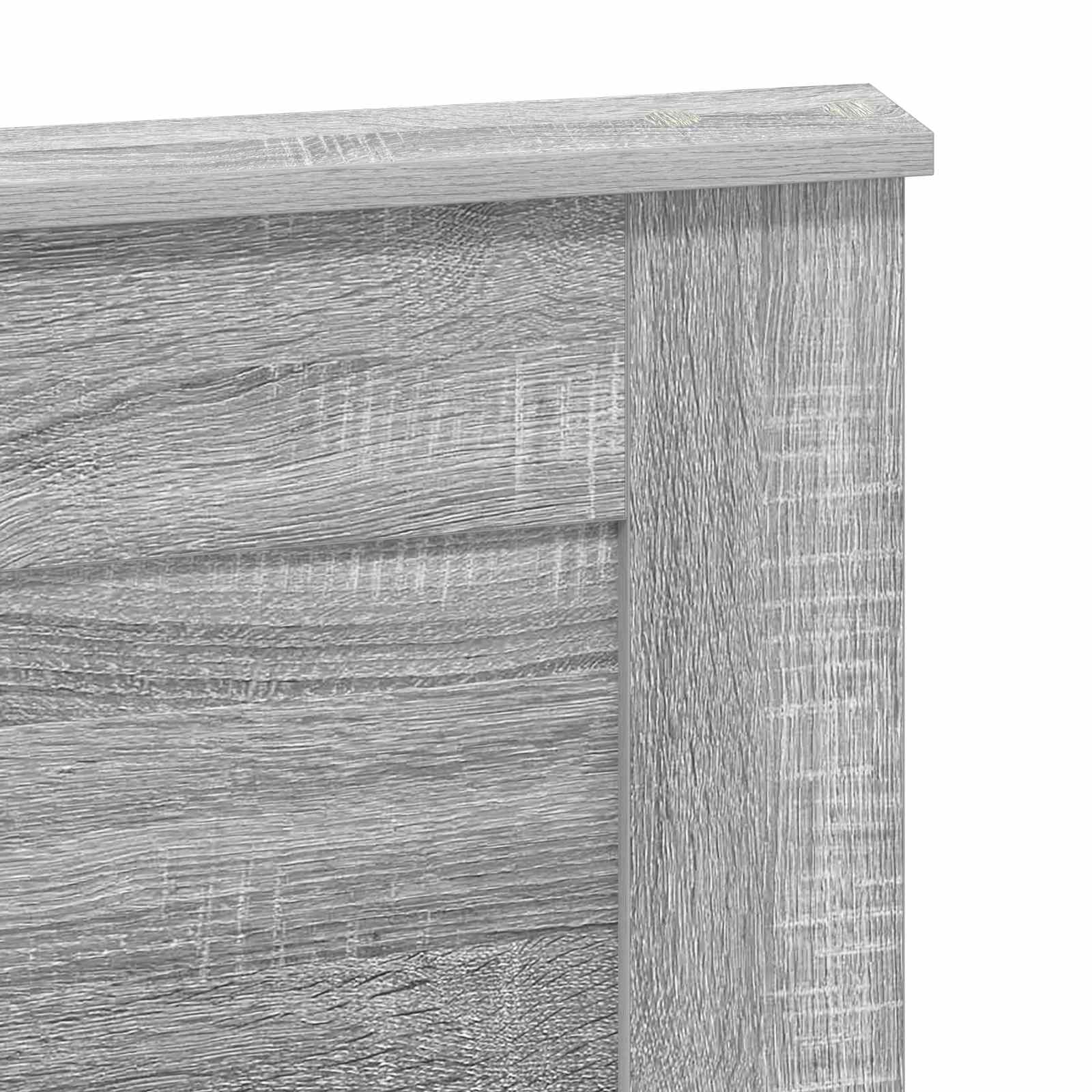 Hoofdbord met hoofdeinde Grijs Sonoma 160 cm Bewerkt hout is nu te koop bij PeponiXL, paradijselijk wonen!