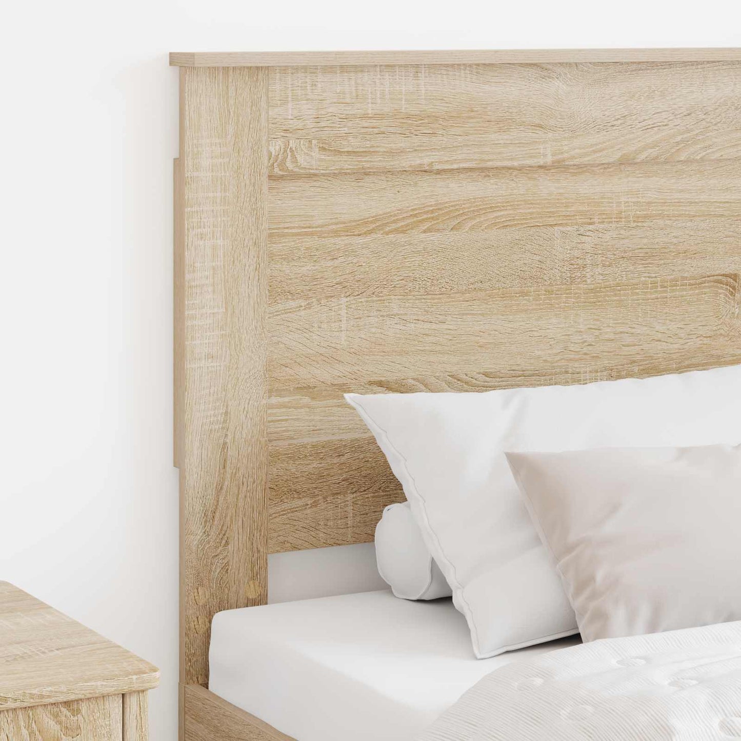 Hoofdbord met hoofdeinde Sonoma Eiken 90 cm Bewerkt hout is nu te koop bij PeponiXL, paradijselijk wonen!