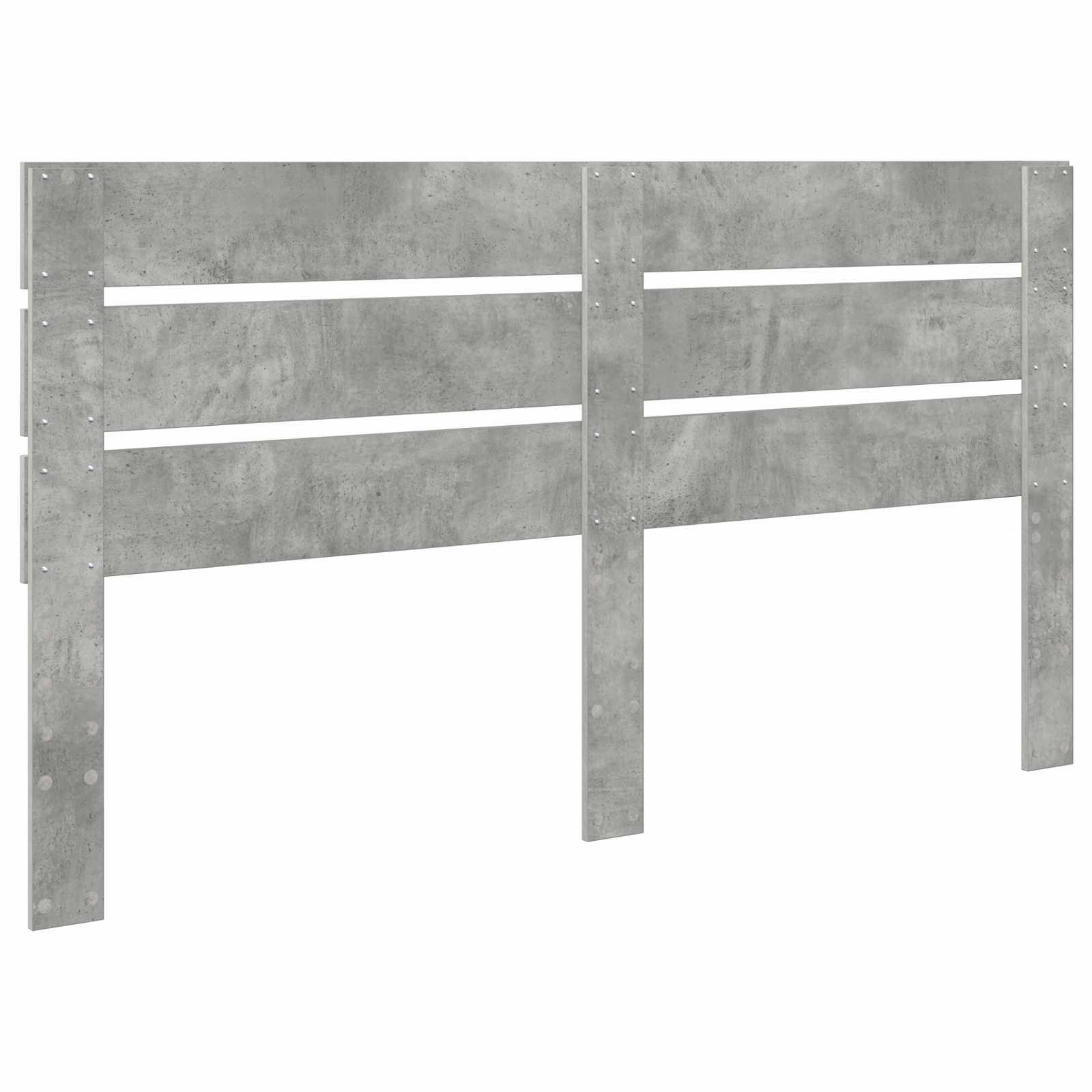 Hoofdbord Beton Grijs Bewerkt hout is nu te koop bij PeponiXL, paradijselijk wonen!