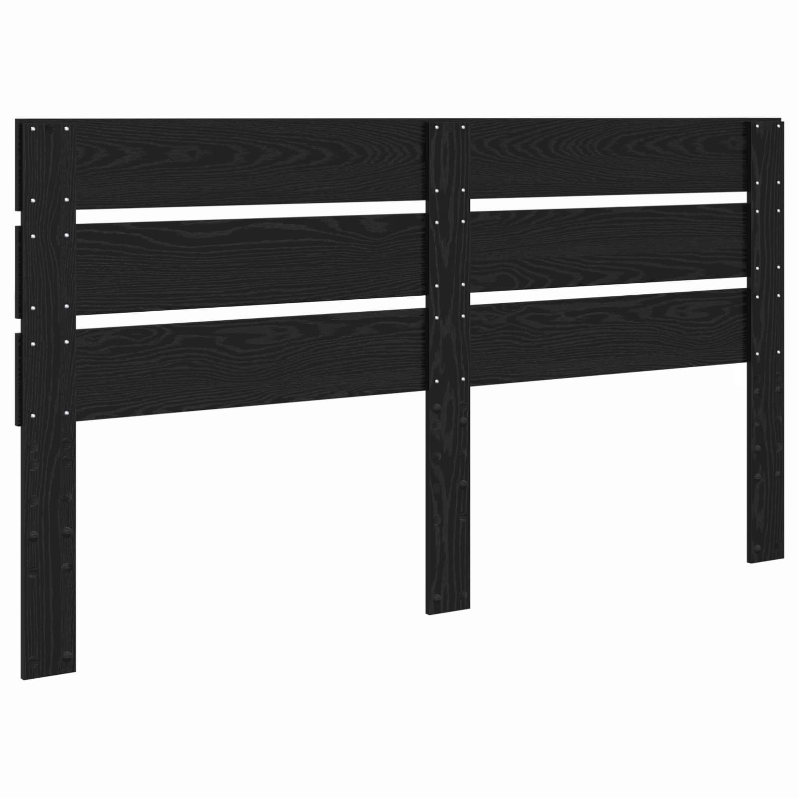 Hoofdbord Zwart Eiken Bewerkt hout is nu te koop bij PeponiXL, paradijselijk wonen!