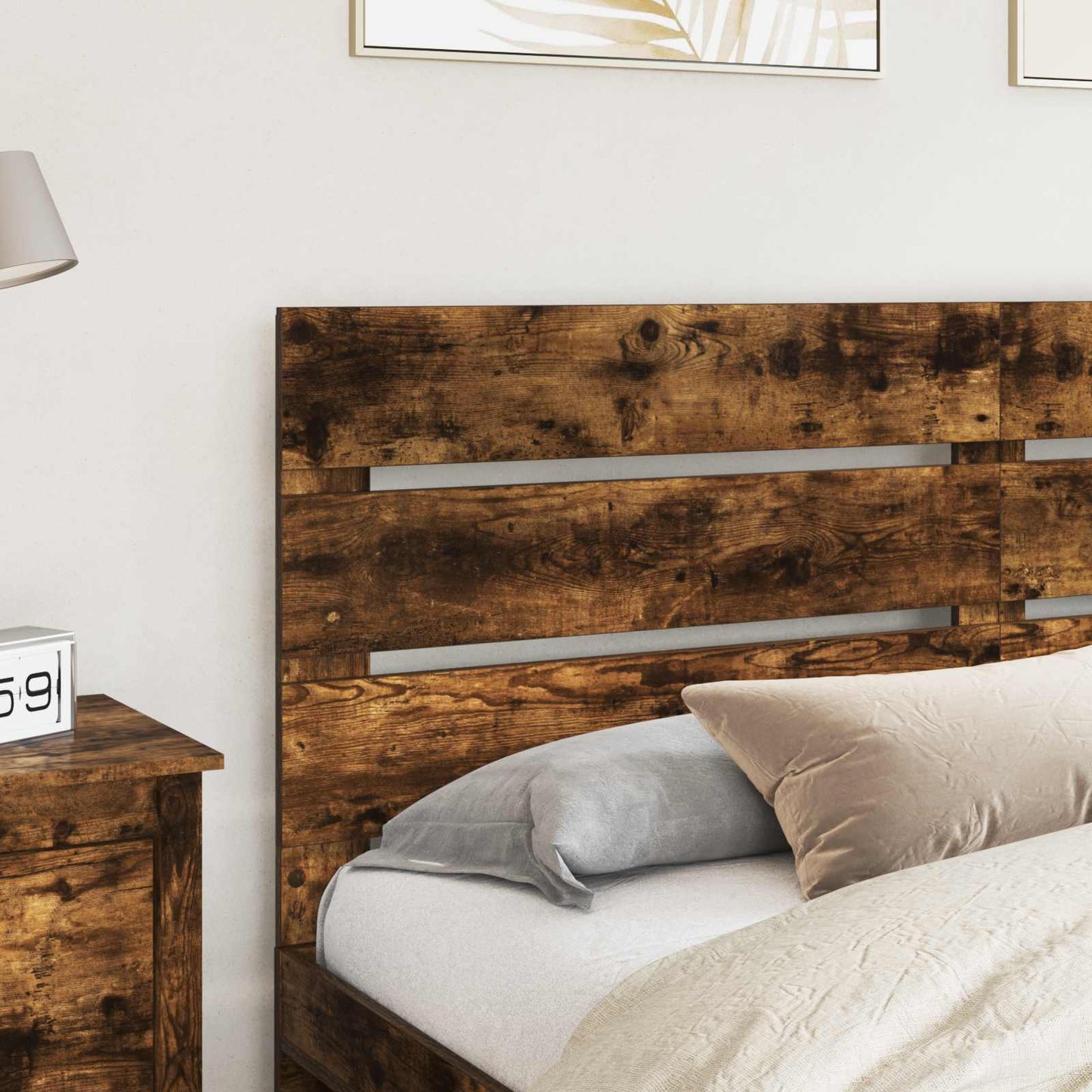 Hoofdbord Gerookt eiken Bewerkt hout is nu te koop bij PeponiXL, paradijselijk wonen!