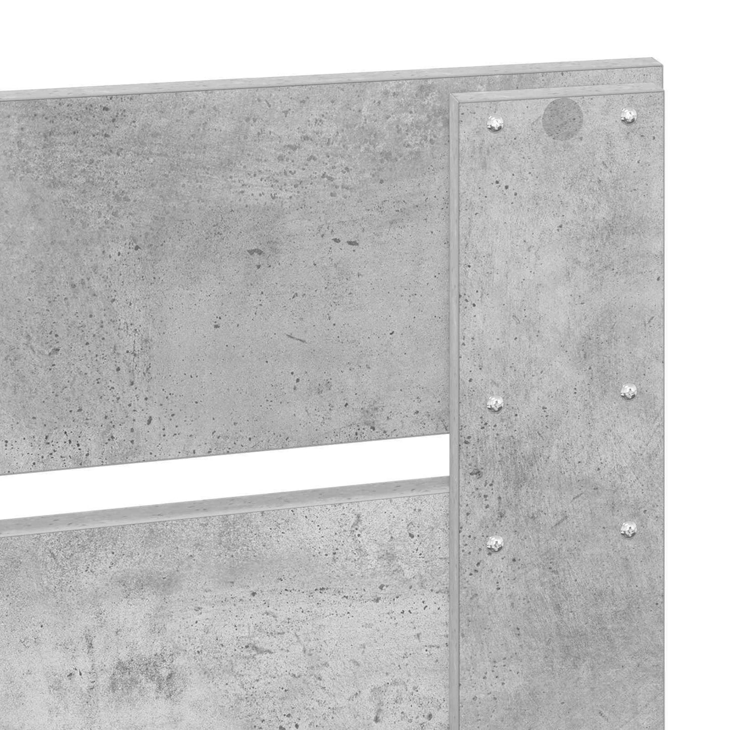 Hoofdbord Beton Grijs Bewerkt hout is nu te koop bij PeponiXL, paradijselijk wonen!