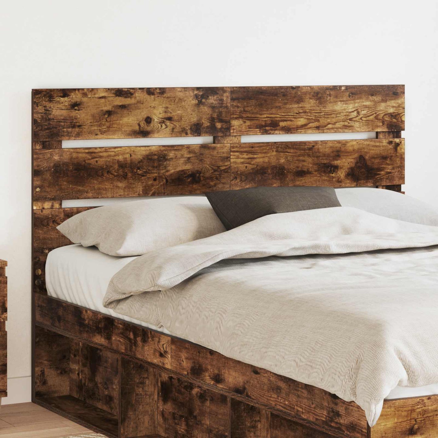 Hoofdbord Gerookt eiken Bewerkt hout is nu te koop bij PeponiXL, paradijselijk wonen!
