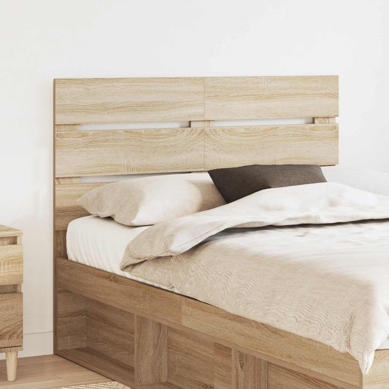 Hoofdbord Sonoma Eiken Bewerkt hout is nu te koop bij PeponiXL, paradijselijk wonen!