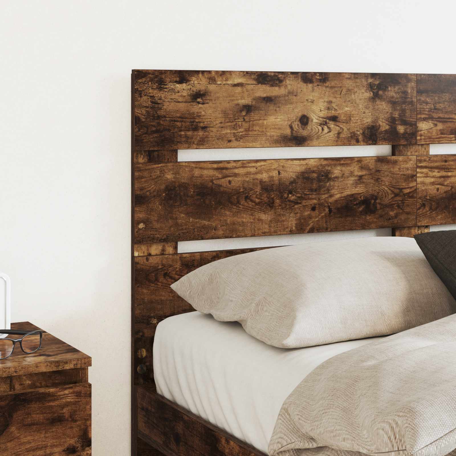 Hoofdbord Gerookt eiken Bewerkt hout is nu te koop bij PeponiXL, paradijselijk wonen!