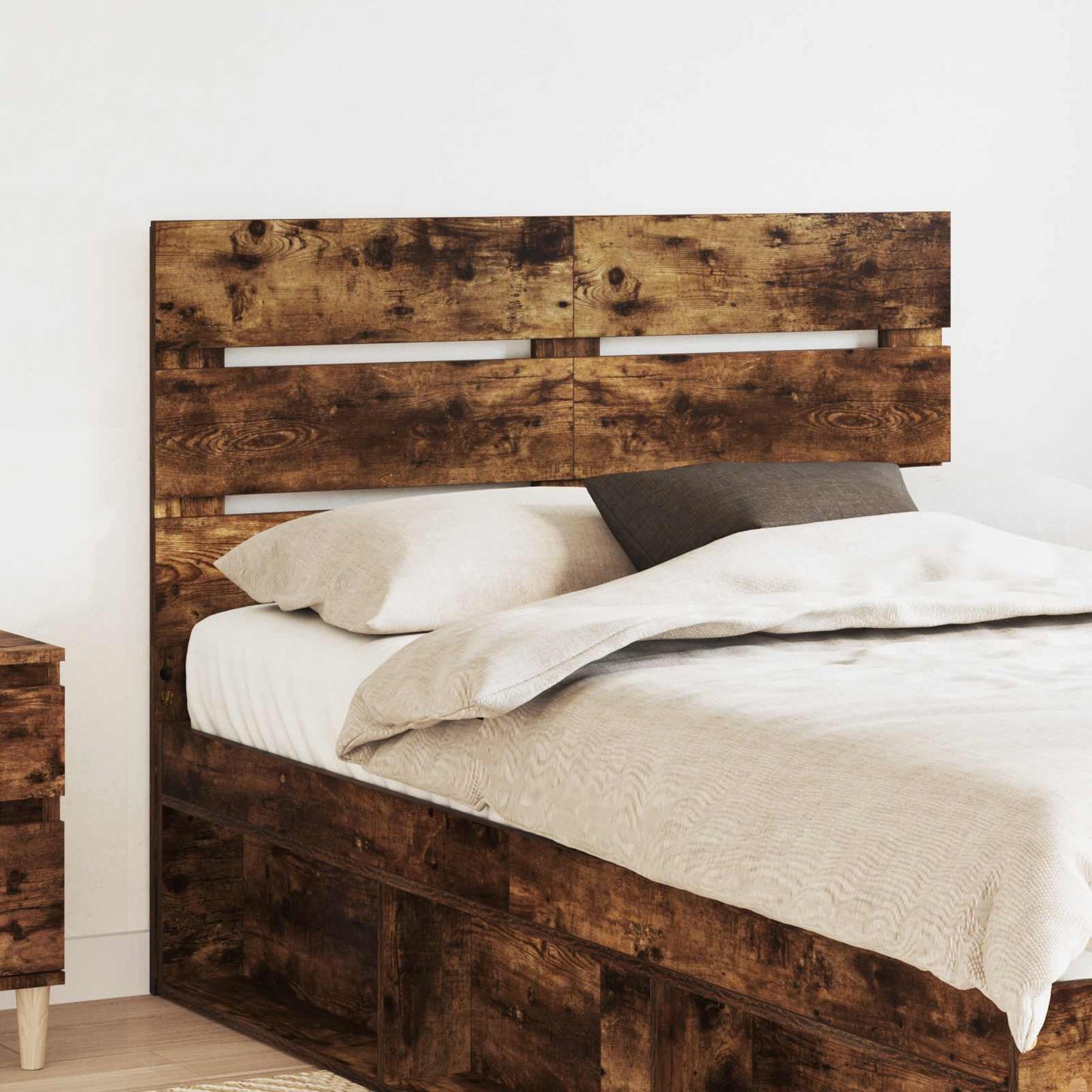 Hoofdbord Gerookt eiken Bewerkt hout is nu te koop bij PeponiXL, paradijselijk wonen!