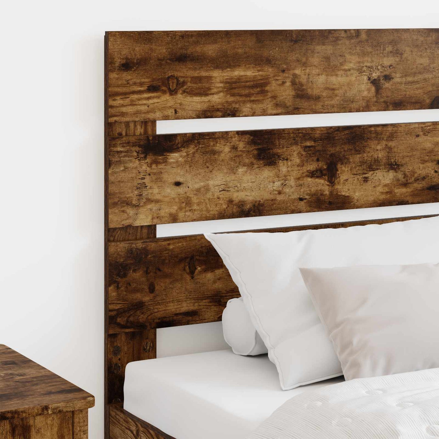 Hoofdbord Gerookt eiken Bewerkt hout is nu te koop bij PeponiXL, paradijselijk wonen!