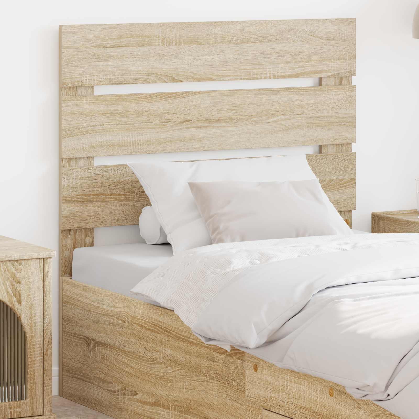 Hoofdbord Sonoma Eiken Bewerkt hout is nu te koop bij PeponiXL, paradijselijk wonen!