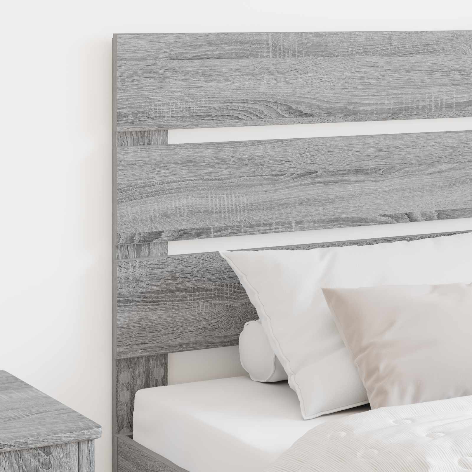 Hoofdbord Grijs Sonoma Bewerkt hout is nu te koop bij PeponiXL, paradijselijk wonen!