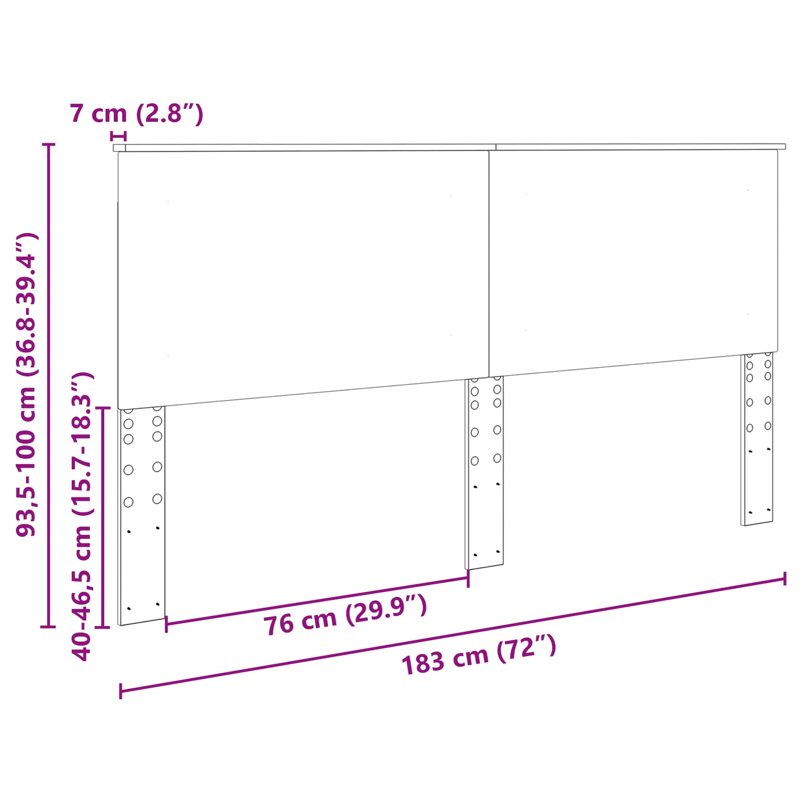 Hoofdbord Oudhout 100 cm Geconstrueerd hout is nu te koop bij PeponiXL, paradijselijk wonen!