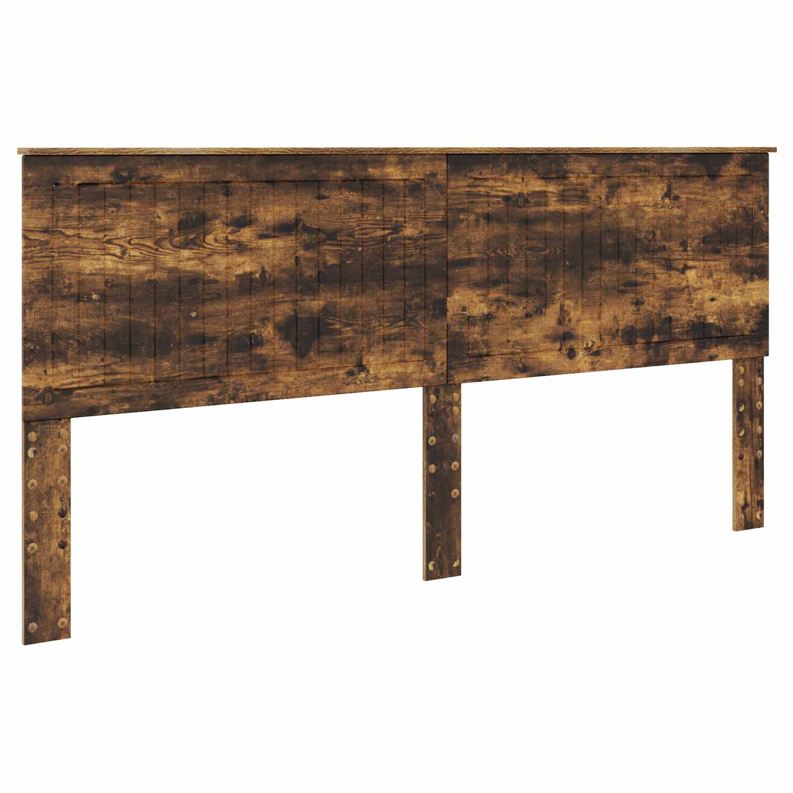 Hoofdbord met hoofdeinde Gerookt eiken 200 cm Bewerkt hout is nu te koop bij PeponiXL, paradijselijk wonen!