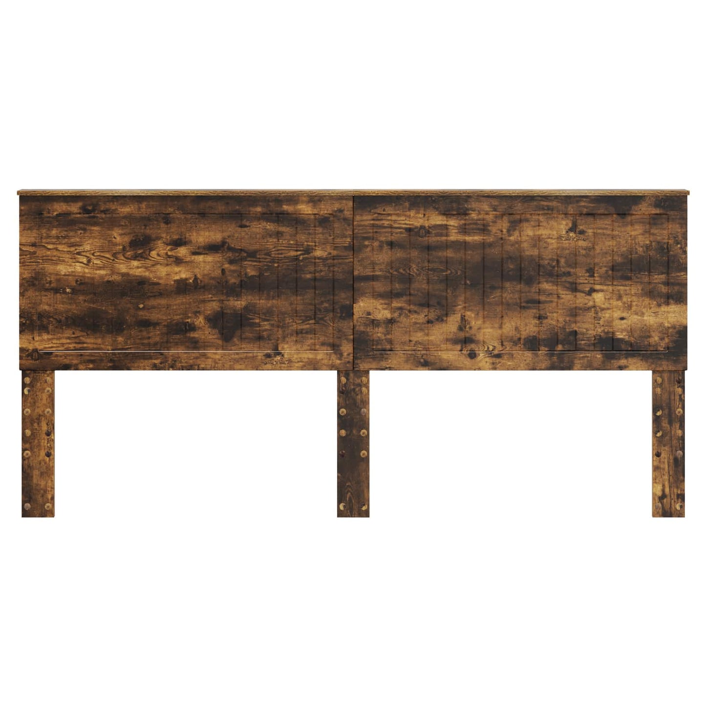 Hoofdbord met hoofdeinde Gerookt eiken 200 cm Bewerkt hout is nu te koop bij PeponiXL, paradijselijk wonen!