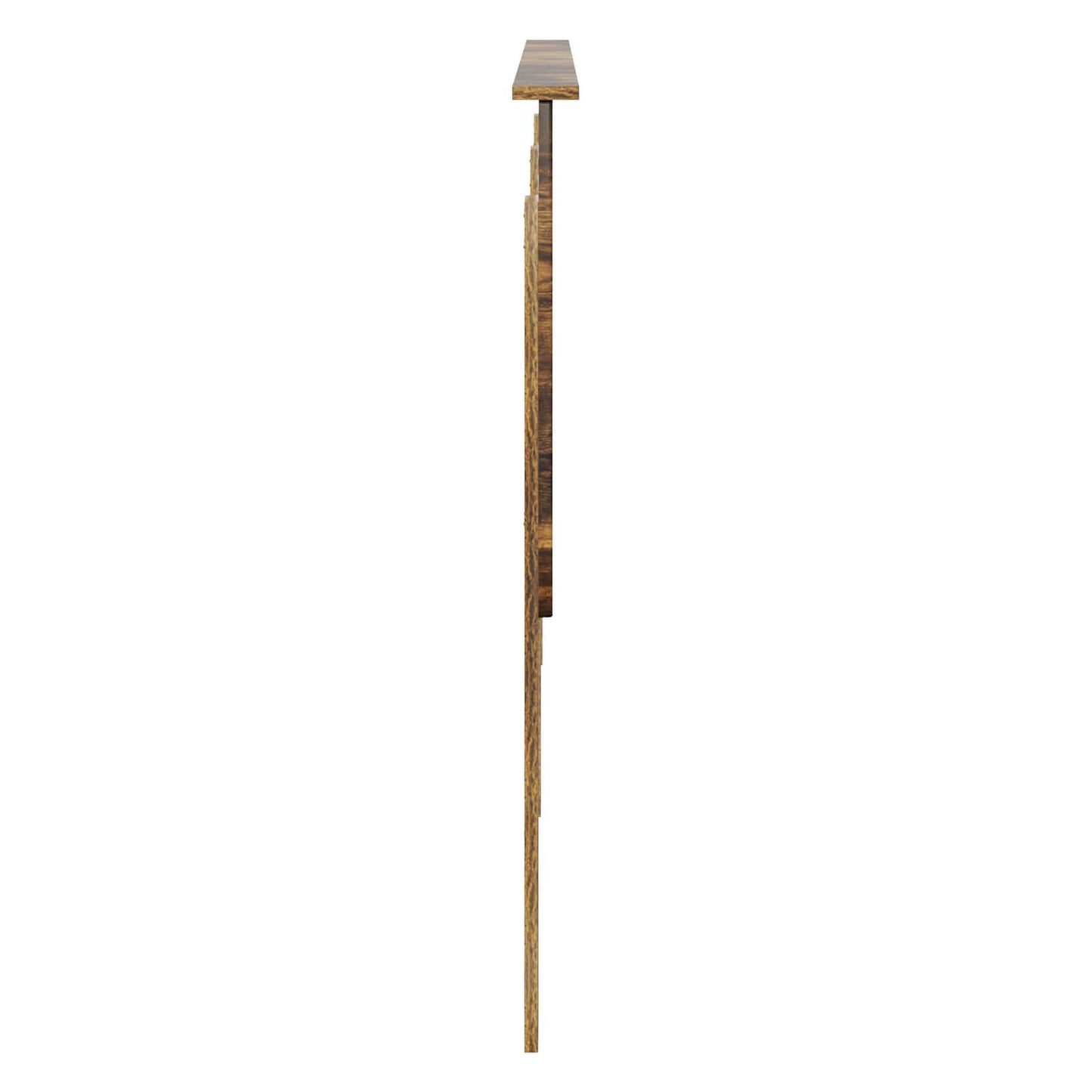Hoofdbord met hoofdeinde Gerookt eiken 200 cm Bewerkt hout is nu te koop bij PeponiXL, paradijselijk wonen!
