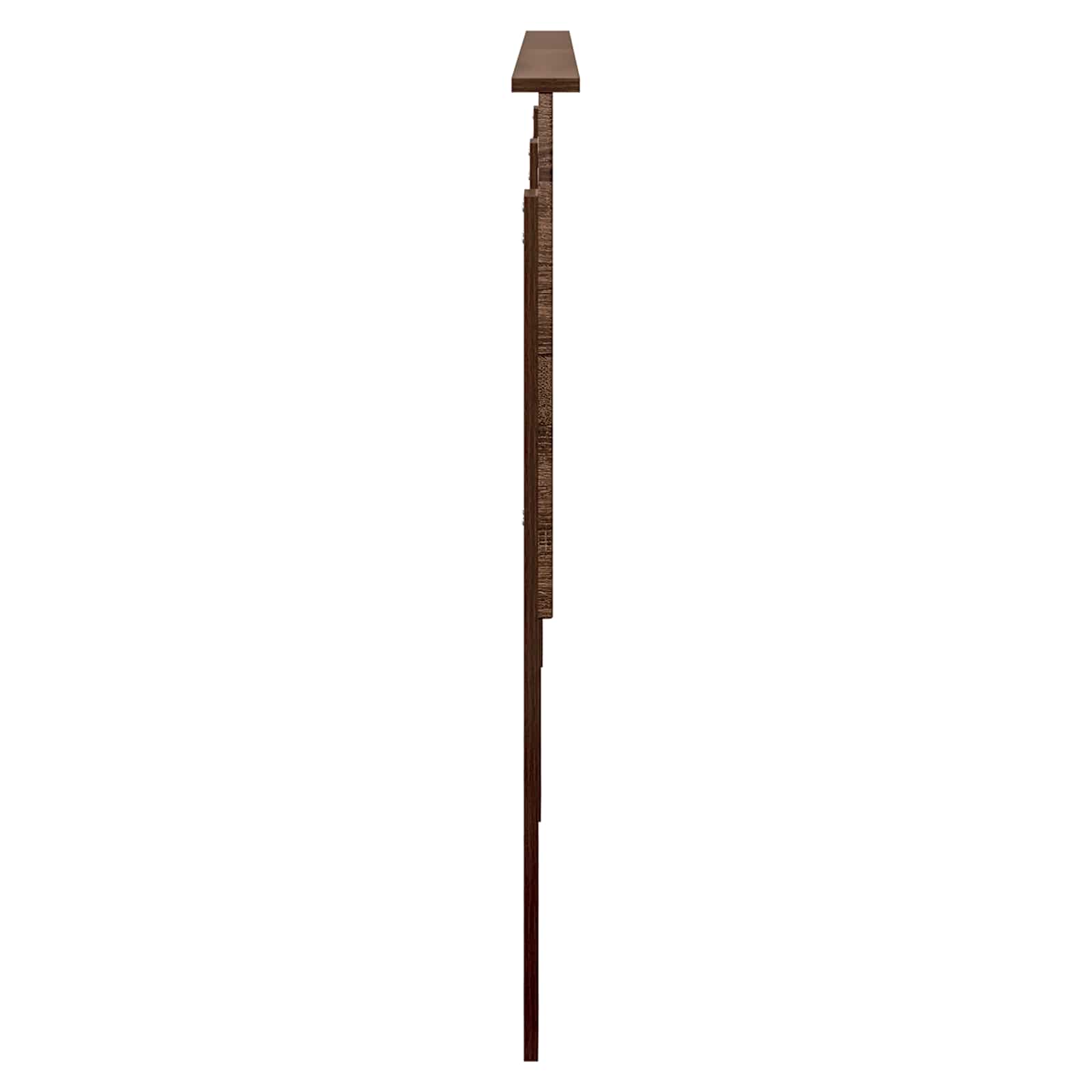 Hoofdbord met hoofdeinde Bruin Eiken 200 cm Bewerkt hout is nu te koop bij PeponiXL, paradijselijk wonen!