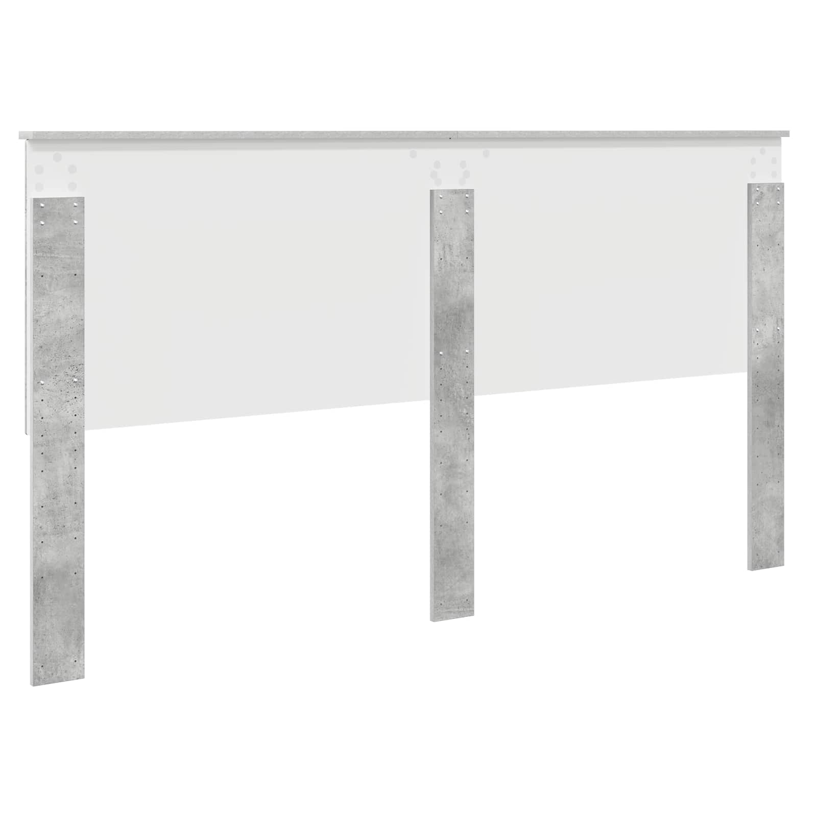 Hoofdbord met hoofdeinde Beton Grijs 180 cm Bewerkt hout is nu te koop bij PeponiXL, paradijselijk wonen!