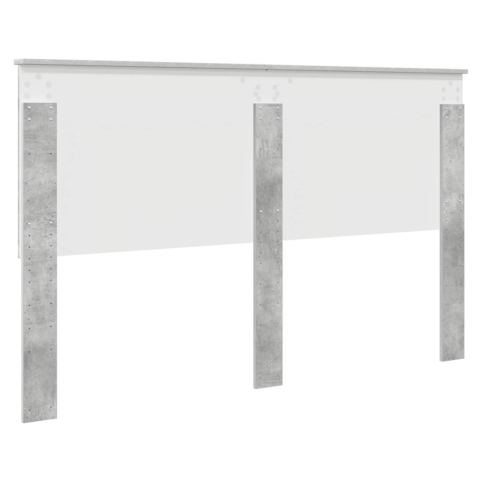 Hoofdbord met hoofdeinde Beton Grijs 160 cm Bewerkt hout is nu te koop bij PeponiXL, paradijselijk wonen!