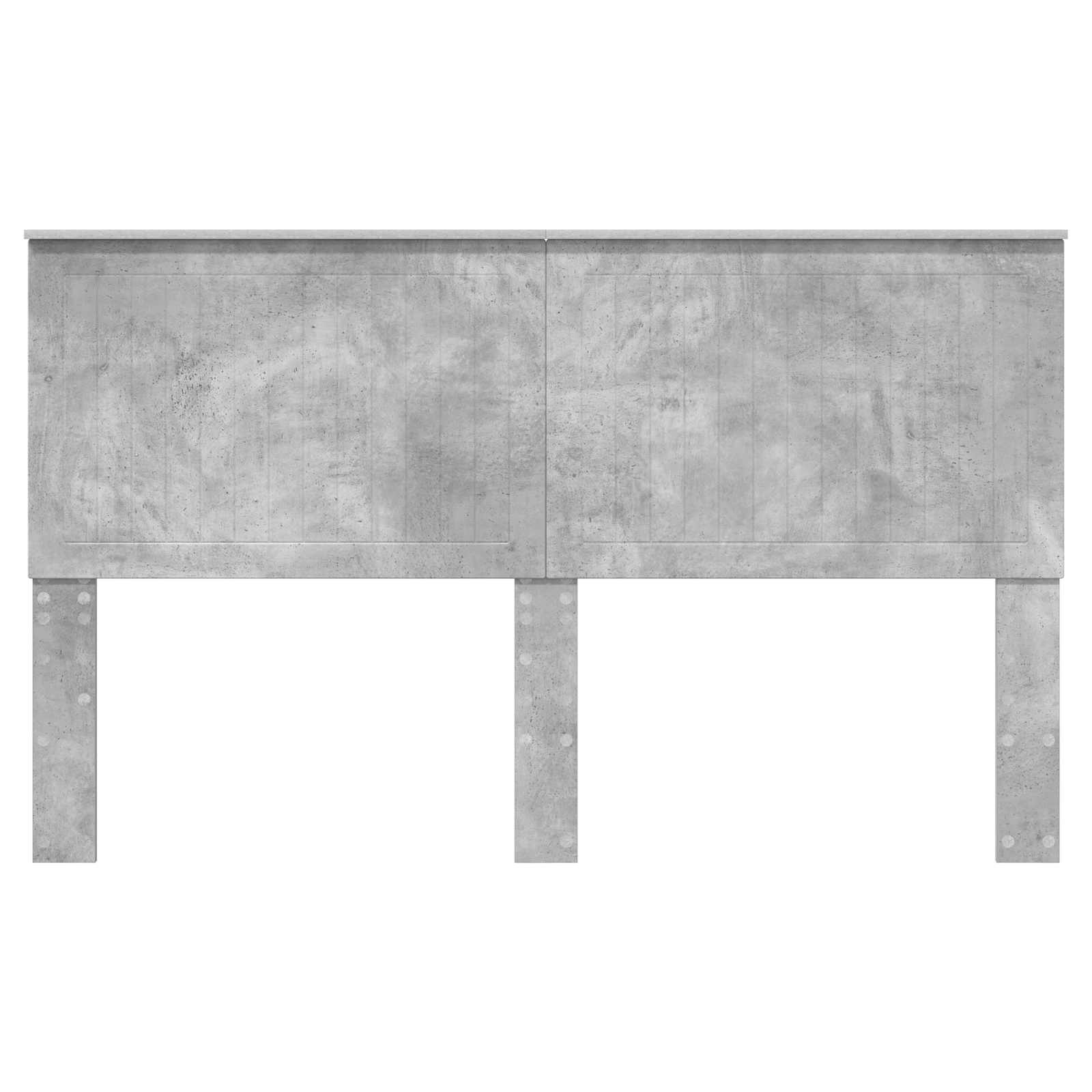 Hoofdbord met hoofdeinde Beton Grijs 160 cm Bewerkt hout is nu te koop bij PeponiXL, paradijselijk wonen!