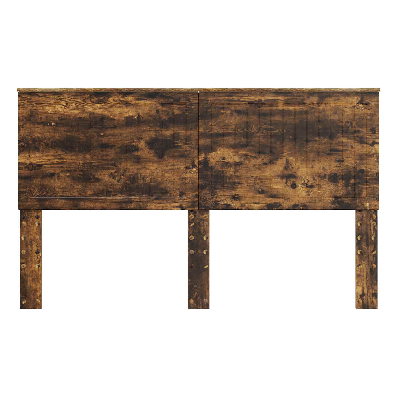 Hoofdbord met hoofdeinde Gerookt eiken 160 cm Bewerkt hout is nu te koop bij PeponiXL, paradijselijk wonen!