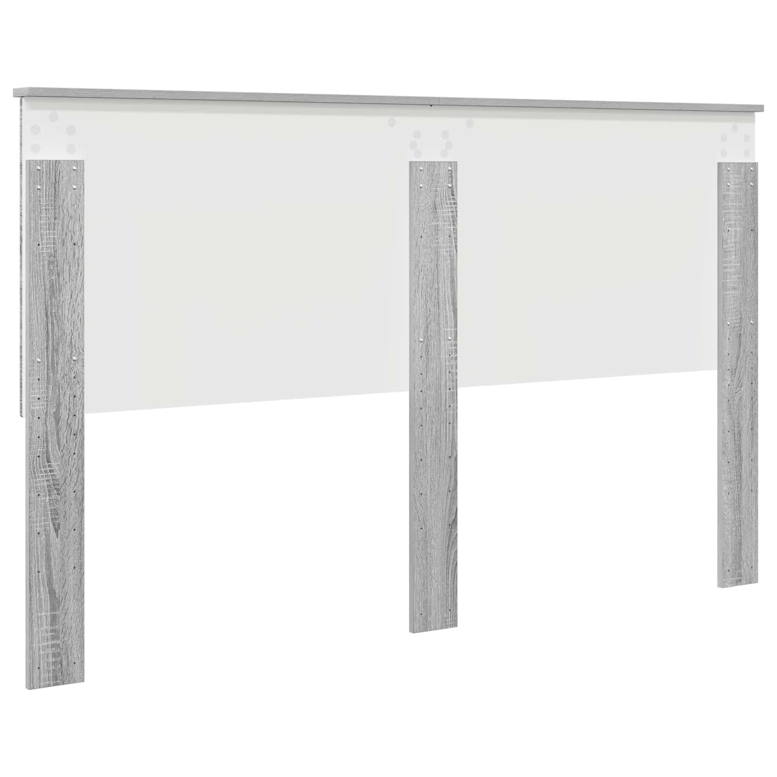 Hoofdbord met hoofdeinde Grijs Sonoma 160 cm Bewerkt hout is nu te koop bij PeponiXL, paradijselijk wonen!