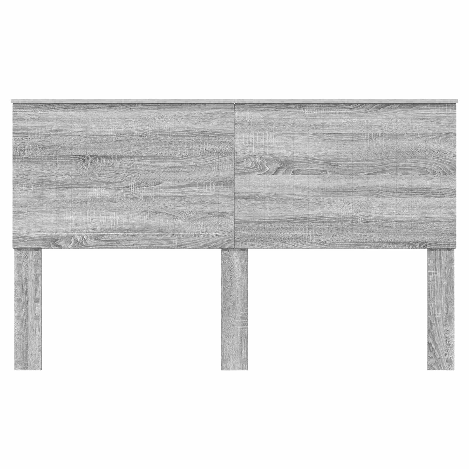 Hoofdbord met hoofdeinde Grijs Sonoma 160 cm Bewerkt hout is nu te koop bij PeponiXL, paradijselijk wonen!