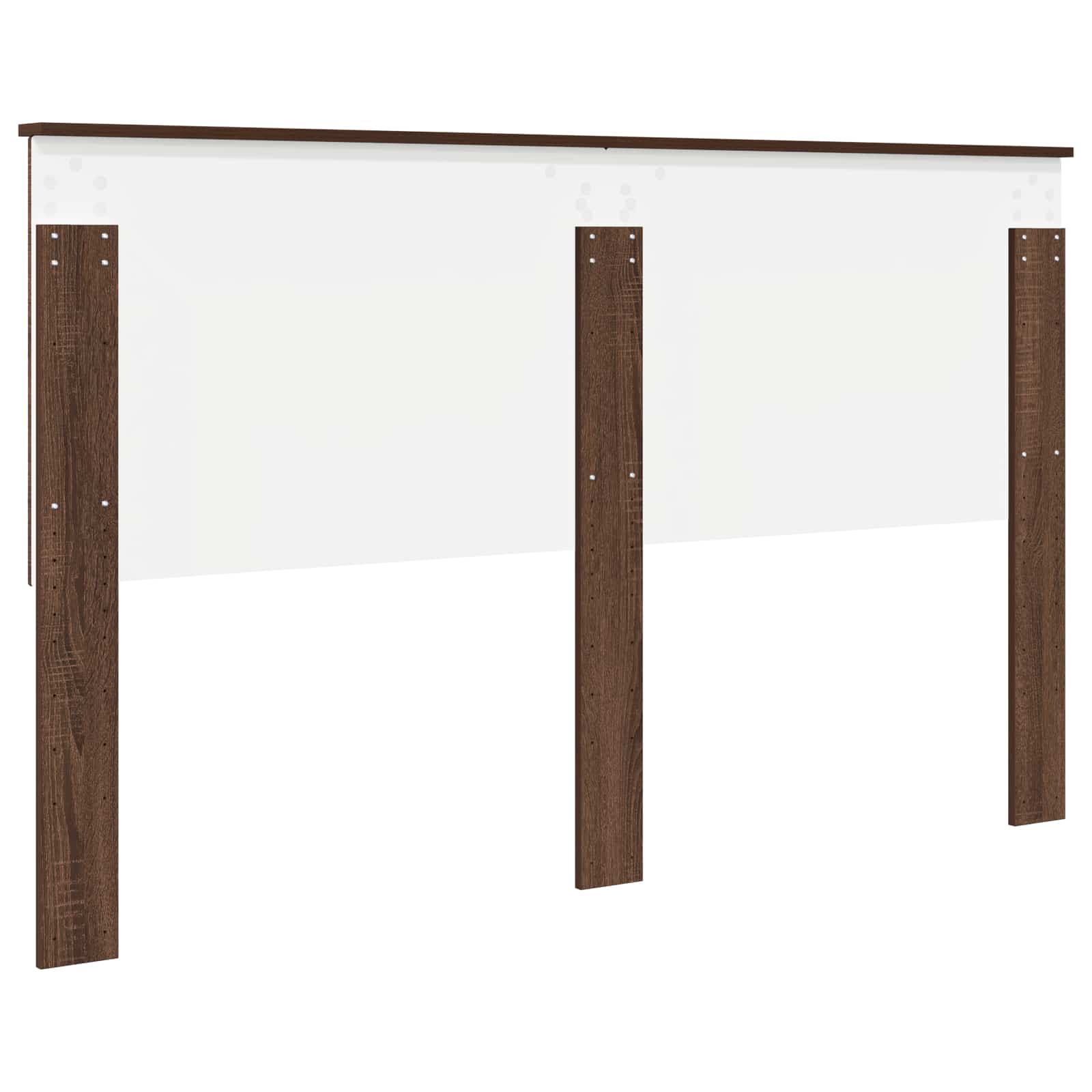 Hoofdbord met hoofdeinde Bruin Eiken 160 cm Bewerkt hout is nu te koop bij PeponiXL, paradijselijk wonen!