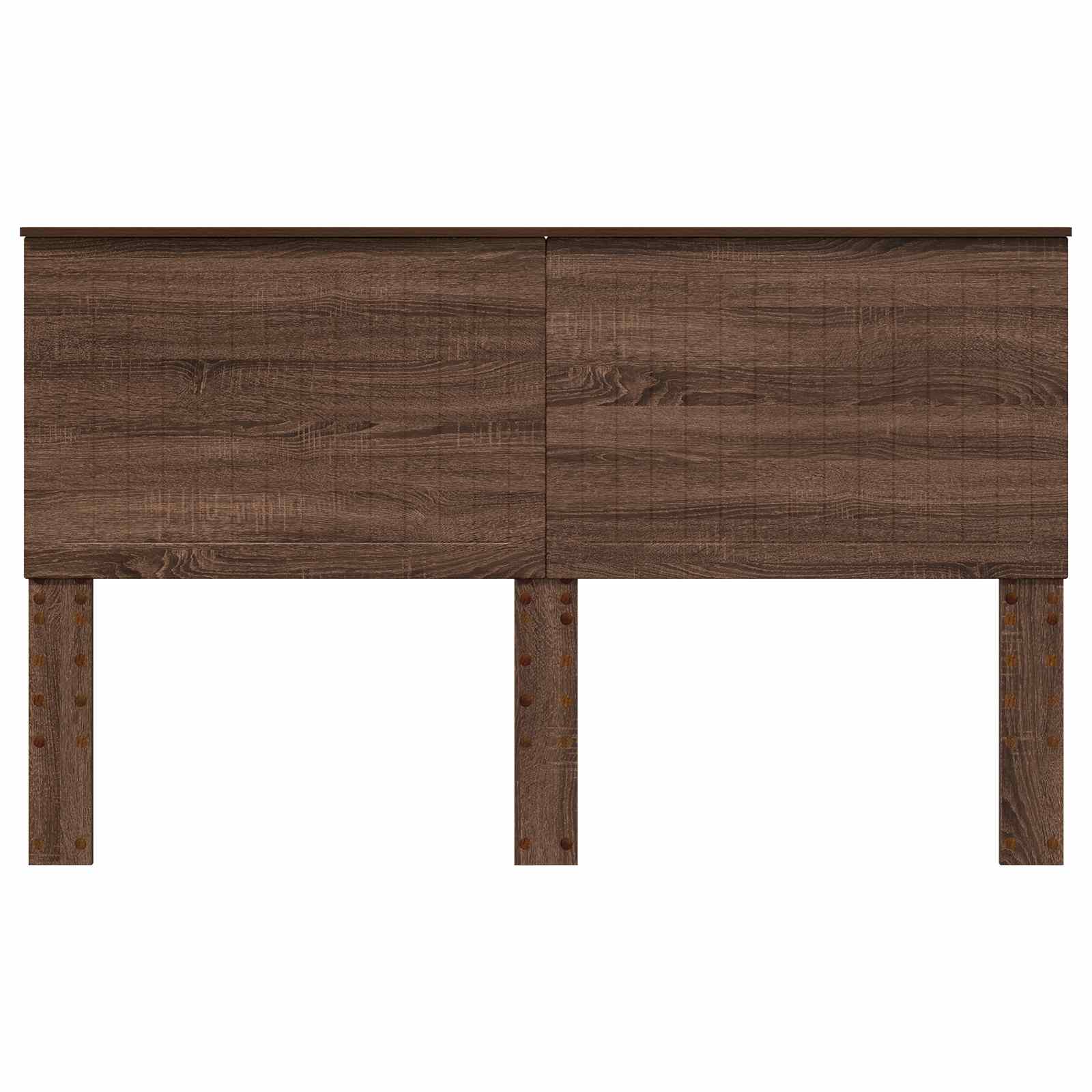 Hoofdbord met hoofdeinde Bruin Eiken 160 cm Bewerkt hout is nu te koop bij PeponiXL, paradijselijk wonen!