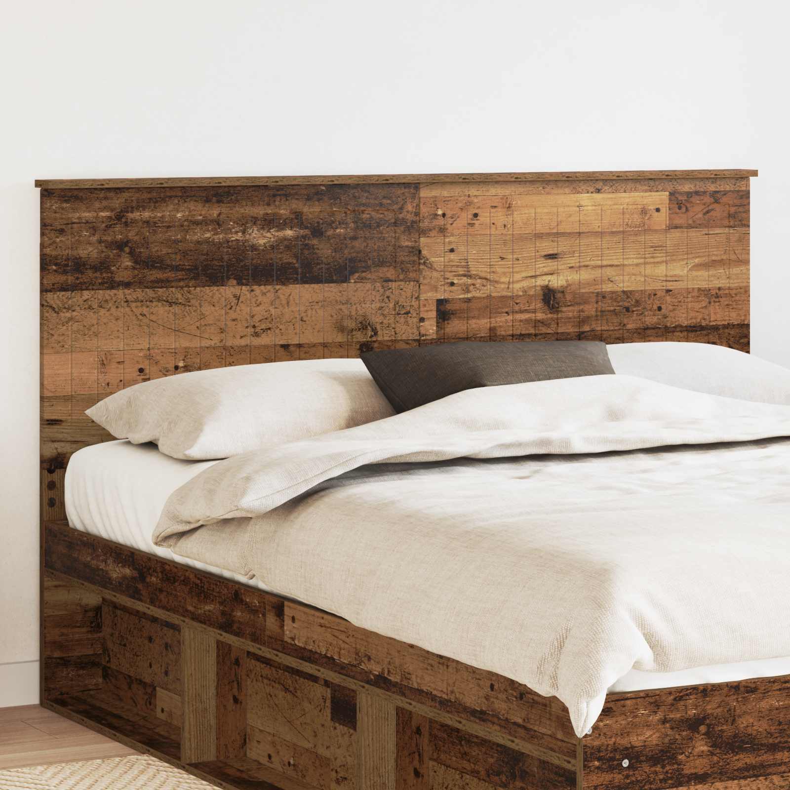 Hoofdbord met hoofdeinde Oud Hout 160 cm Bewerkt hout is nu te koop bij PeponiXL, paradijselijk wonen!