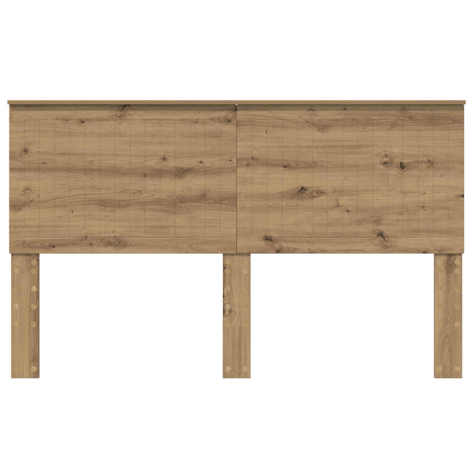 Hoofdbord met hoofdeinde Artisan Eiken 160 cm Bewerkt hout is nu te koop bij PeponiXL, paradijselijk wonen!