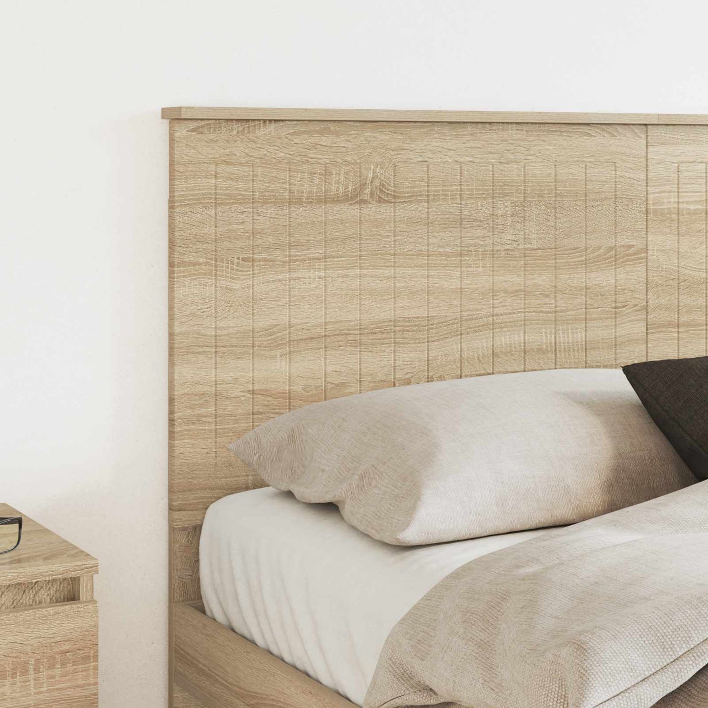 Hoofdbord met hoofdeinde Sonoma Eiken 150 cm Bewerkt hout is nu te koop bij PeponiXL, paradijselijk wonen!